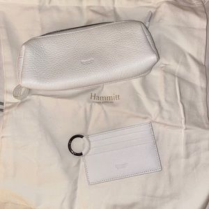 White Hammitt Card Wallet and cosmetic case